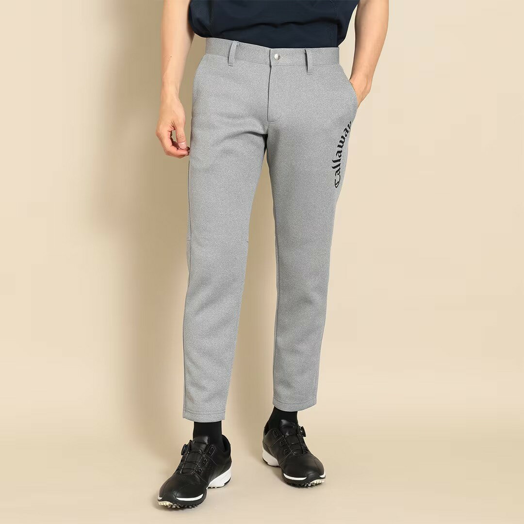 C23226102-1022-L キャロウェイ メンズ ダンボールジョガーパンツ（グレー・サイズ：L） CALLAWAY　23FW