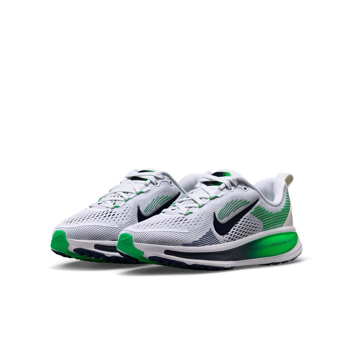 ナイキ ジュニア ロード ランニングシューズ ナイキ ボメロ 18（WHITE/MIDNIGHT NAVY・サイズ：20.5cm） HQ2157-116-20.5 NIKE