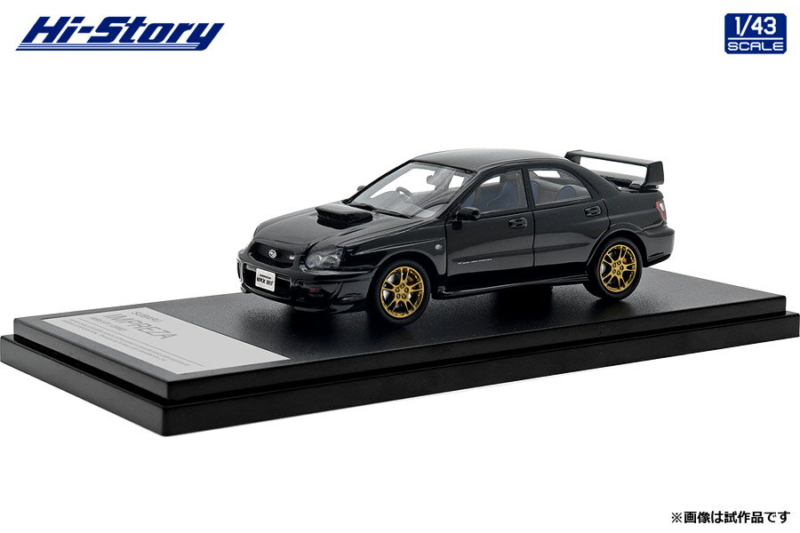 ハイストーリー 1/43 SUBARU IMPREZA WRX STi (2002) ブラックトパーズ・マイカ【HS433BK】 ミニカー