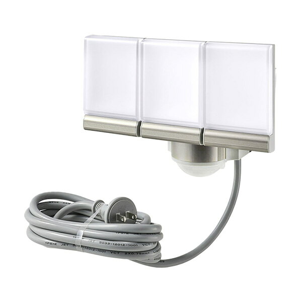 ELPA AC式 LEDセンサーライト(3灯) 3300lm ESL-SA1303AC ELPA [ESLSA1303AC]