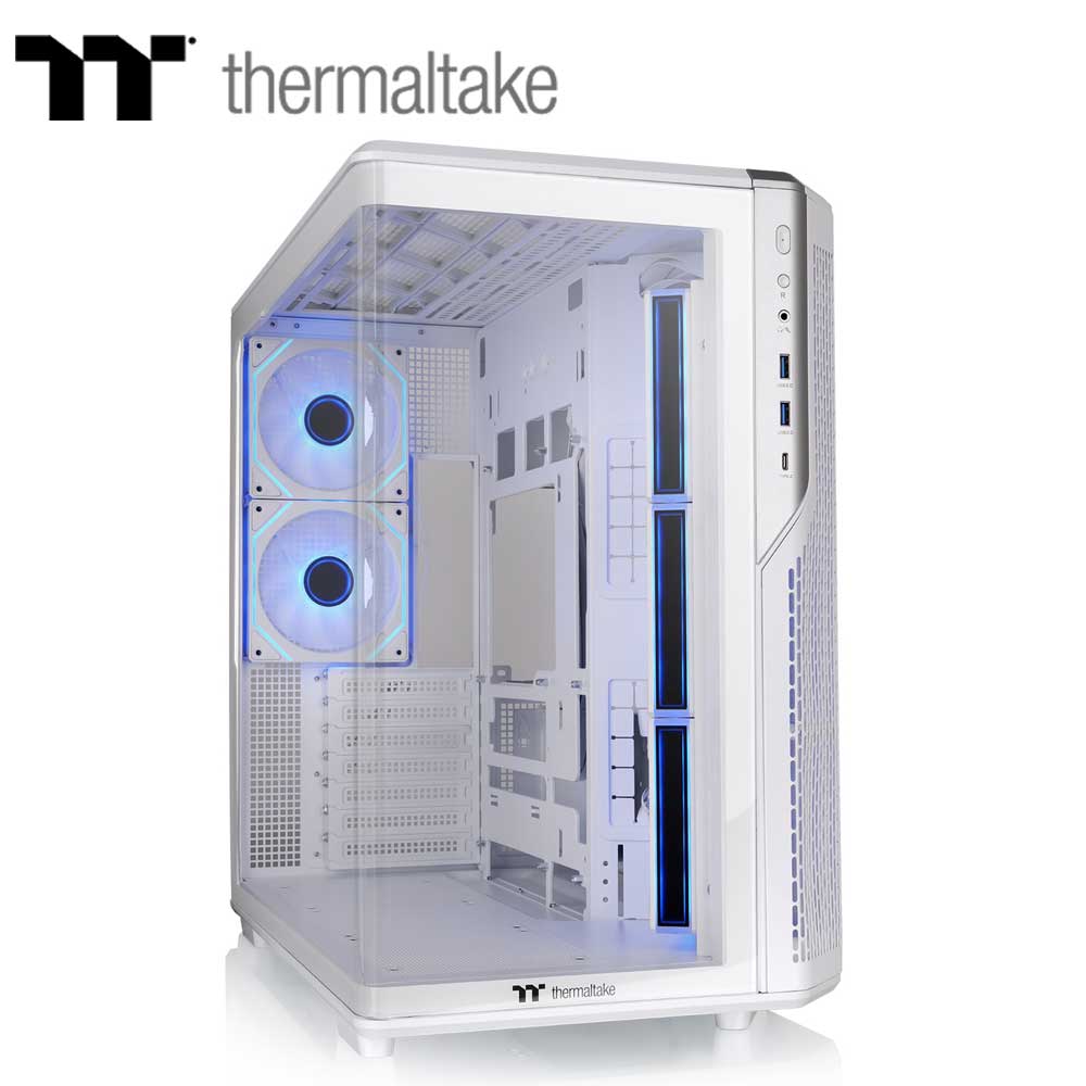 Thermaltake ミドルタワー型PCケース View 590 TG ARGB（ホワイト） CA-12C-00M6WN-01