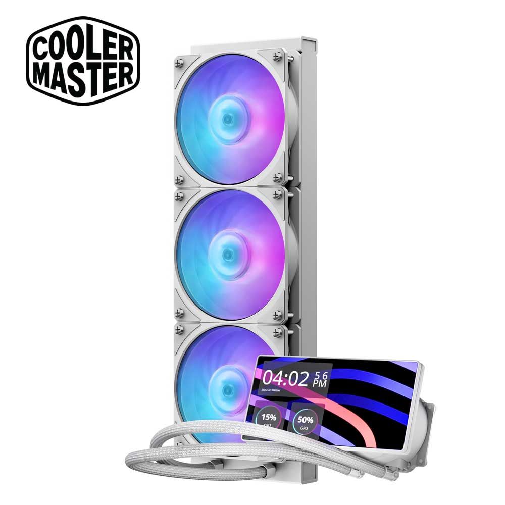 Cooler Master 水冷一体型CPUクーラー MasterLiquid Core LCD 6 360 White ARGB MLW-D36M-A24PA-LW