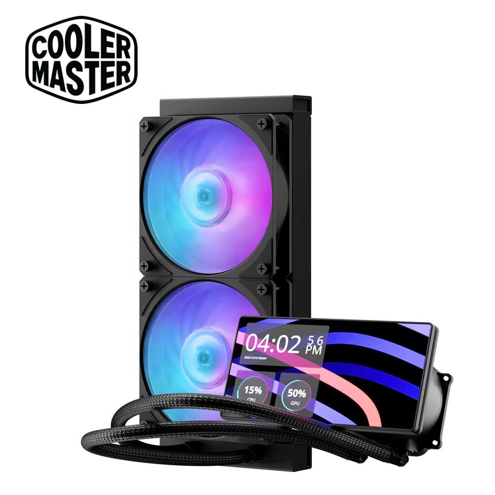 Cooler Master 水冷一体型CPUクーラー MasterLiquid Core LCD 6 240 Black ARGB MLW-D24M-A24PA-L1