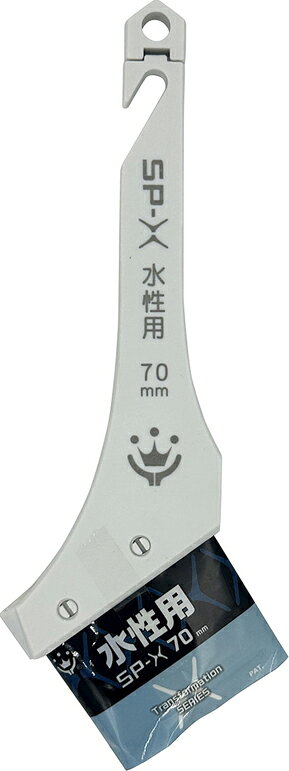 【返品種別B】□「返品種別」について詳しくはこちら□※ご使用になる前に必ず「毛払い」をおこない、後れ毛(おくれげ)を取りのぞいてください。※「毛払い」をおこなわずに塗ると塗装面に毛が抜け落ちる可能性があります。※ご使用の塗料・塗装条件により、本来の性能を発揮できない場合がありますのでご注意下さい。◆「SP水性刷毛」が樹脂素材に進化！　従来の筋違綴じ刷毛の「使用感をそのまま」にこだわり、樹脂素材採用で耐久性が高く、カビ・サビの発生を抑え長期利用が可能。◆製造面でも品質の安定性を実現。◆毛玉と柄が外れ使用後の洗浄も容易に。◆仕様・製造・販売の側面から取り扱いやすさを追求した今までにない新しい刷毛です。■　仕　様　■パッケージサイズ(約)：26×87×243mmパッケージ重量(約)：74g[SPXS70HANDYCROWN]ハンディ・クラウンアウトドア＞DIY・工具＞工事・照明用品＞塗装・内装用品