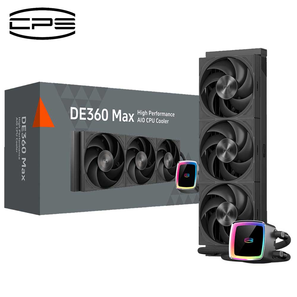 CPS ハイエンド360mm水冷CPUクーラー DE360MAX（ブラック） DE360MAX-BK