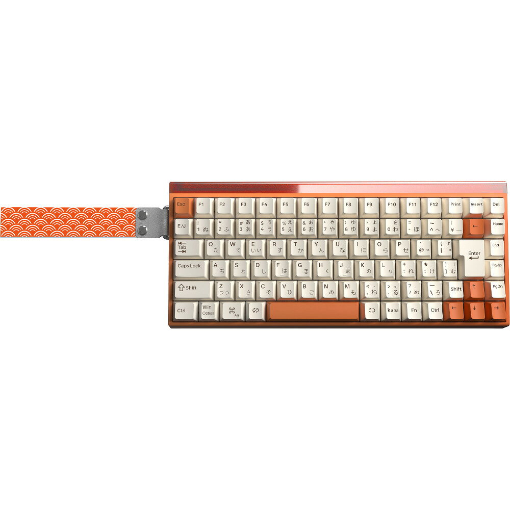 AULA ゲーミングキーボード ラピッドトリガー対応 Hero84J 磁気スイッチ 日本語配列（オレンジ Silver Magnetic Switch） HERO84J-SL-WO