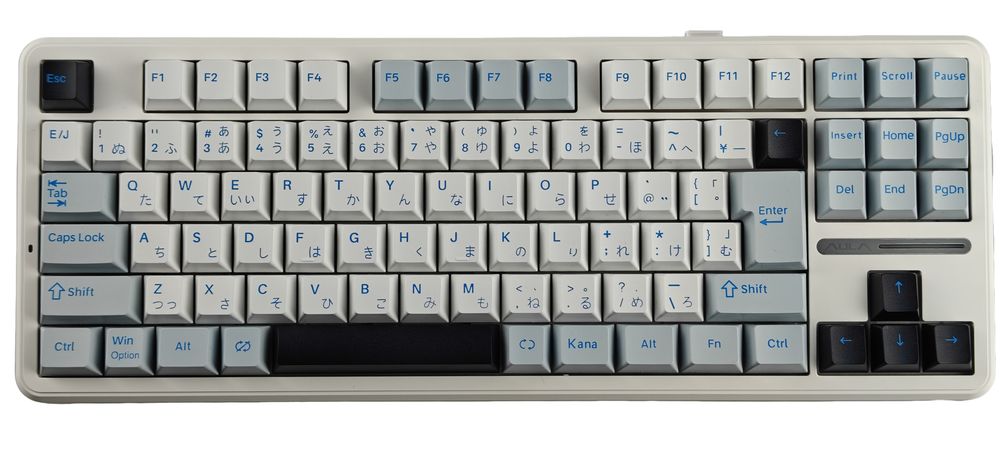 AULA ゲーミングキーボード F87J 日本語配列（グレイッシュブルー Reaper Switch） F87J-RP-GB