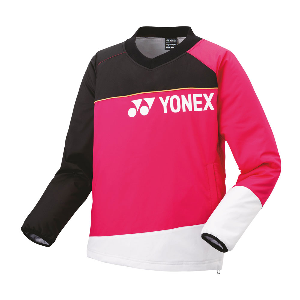 YO-90081-123-L ヨネックス ユニセックス 中綿Vブレーカー(ローズピンク・サイズ：L) YONEX