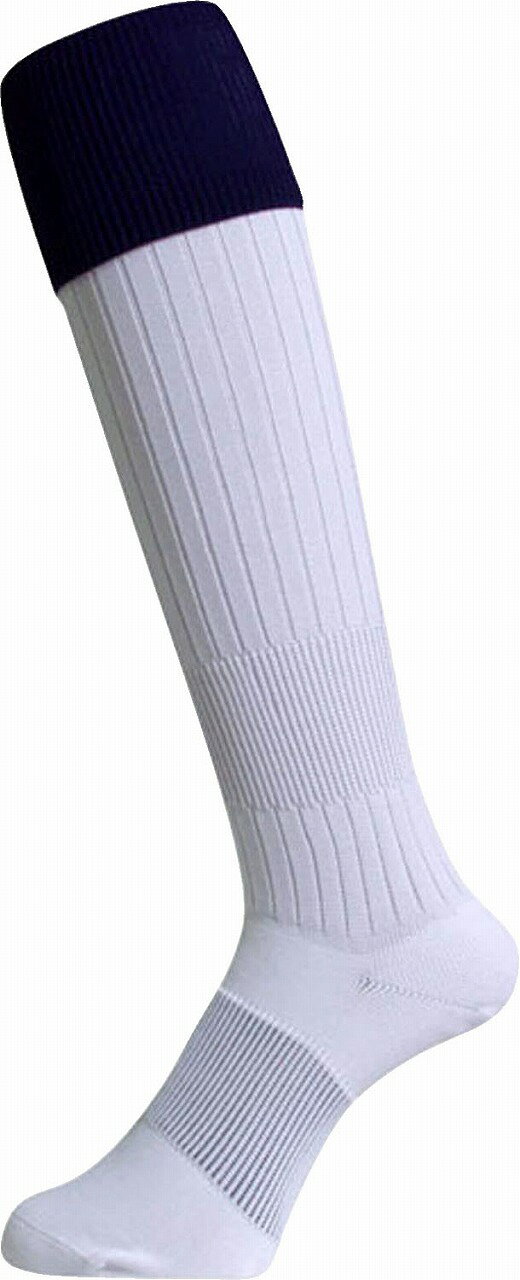 マイン RUGBY SOCKS（ホワイト×ネイビー）　ソックス　25-27cm EBS-403