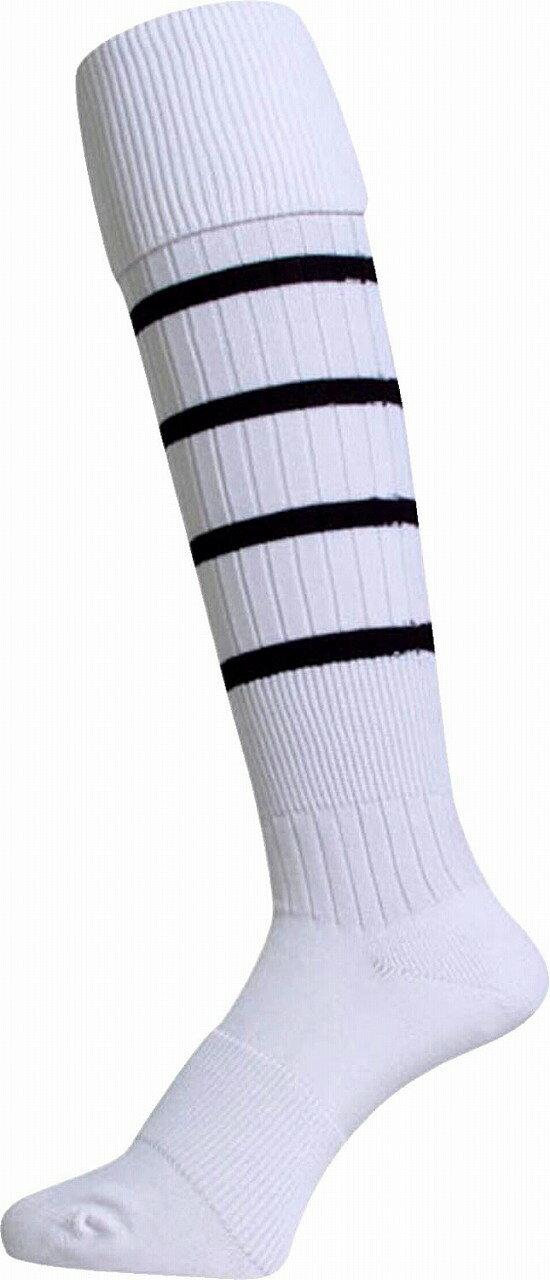 マイン RUGBY SOCKS（ホワイト×ブラック）　ソックス　25-27cm EBS-605