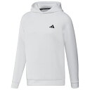 MKR97-HY0969-L アディダス エンボスプリント ダンボールニット 長袖フーディー（ホワイト・サイズ：J/L） adidas