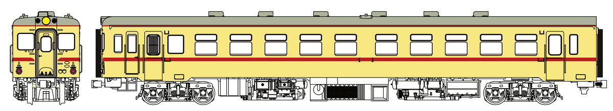［鉄道模型］トラムウェイ (HO) TW-55AM-2 キハ55バス窓（準急色）、動力付
