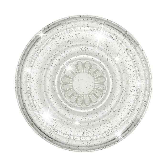 PopSockets スマホグリップ スターダスト グリッター クリア ポップグリップ CLEAR GLITTER SILVER 805149