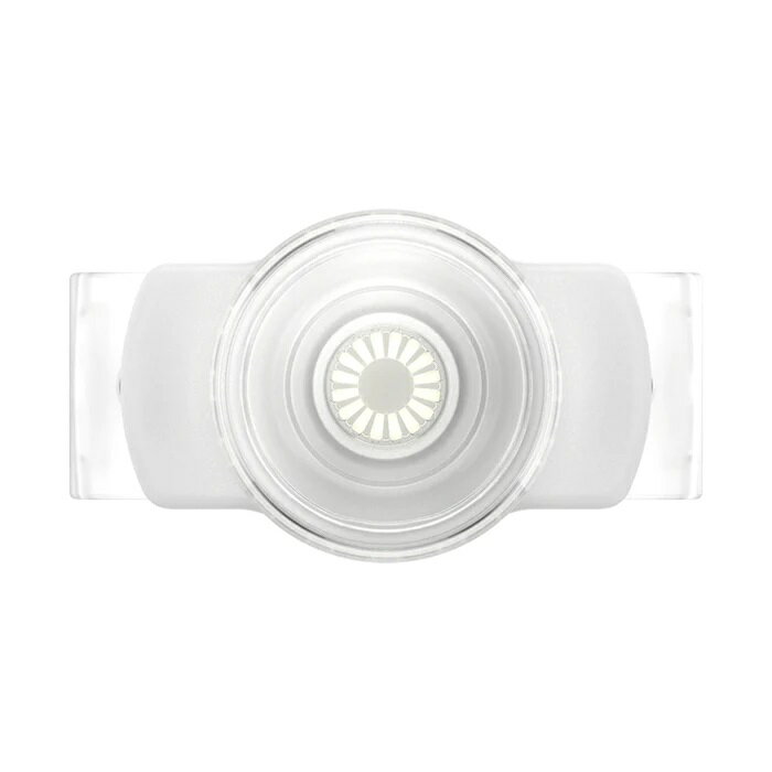 PopSockets 白 クリア スライドストレッチ(四角い角) Slide Stretch White and Clear with SQUARE Edges 805497