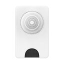 PopSockets スマホグリップ 白クリア MagSafe ポップウォレット (MagSafeケース対応) PopWallet MagSafe Solid Clear White 806241