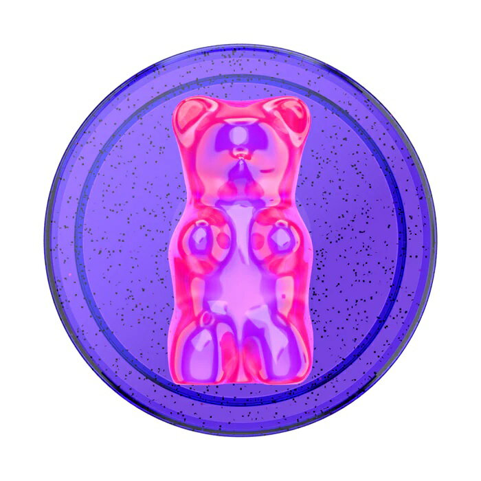 PopSockets スマホグリップ 3D ストロベリーグレープ グミベア スイーツ ジュエル ポップグリップ BON BON GUMMY BEAR PURPLE PUNCH 806243