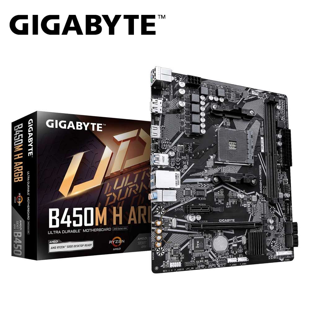 GIGABYTE｜ギガバイト GIGABYTE B450M H ARGB マザーボード（ブラック） B450M-H-ARGB