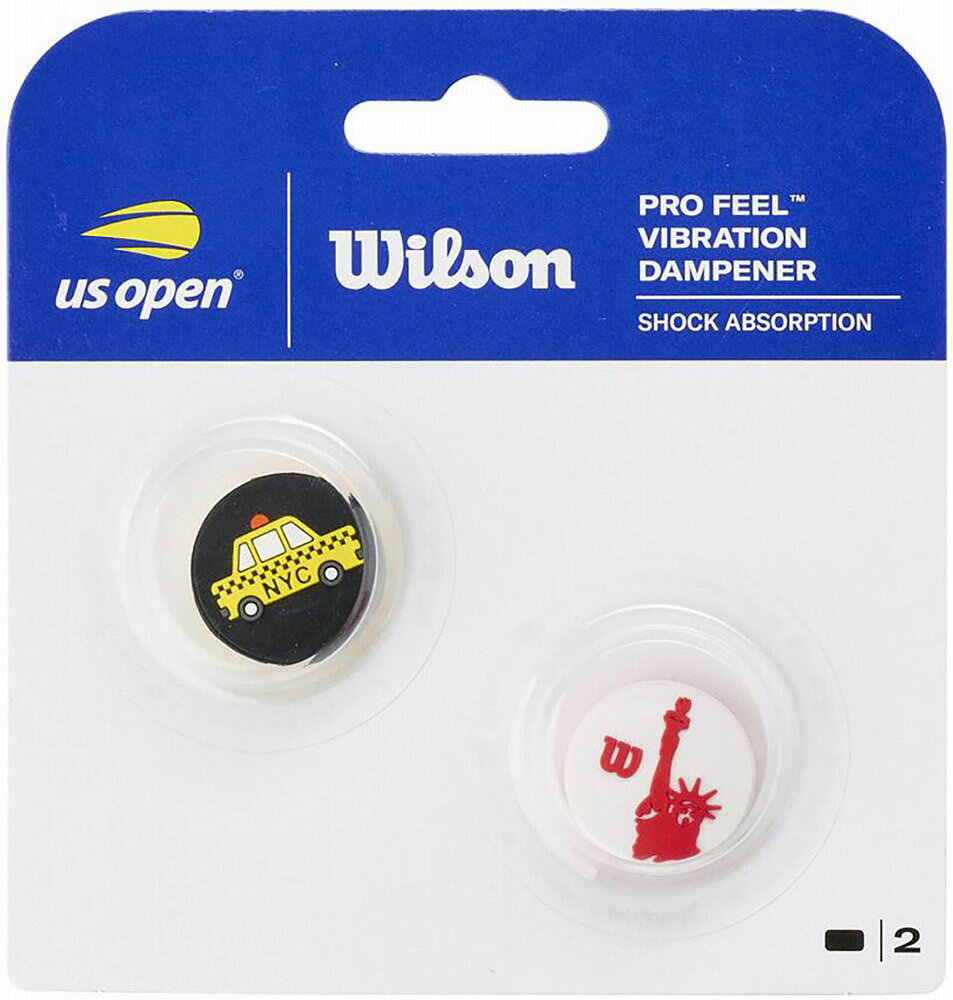 Wilson (ウイルソン) テニス US OPEN DAMPENERS 2PK 2個入（イエロー/レッド） WR8...