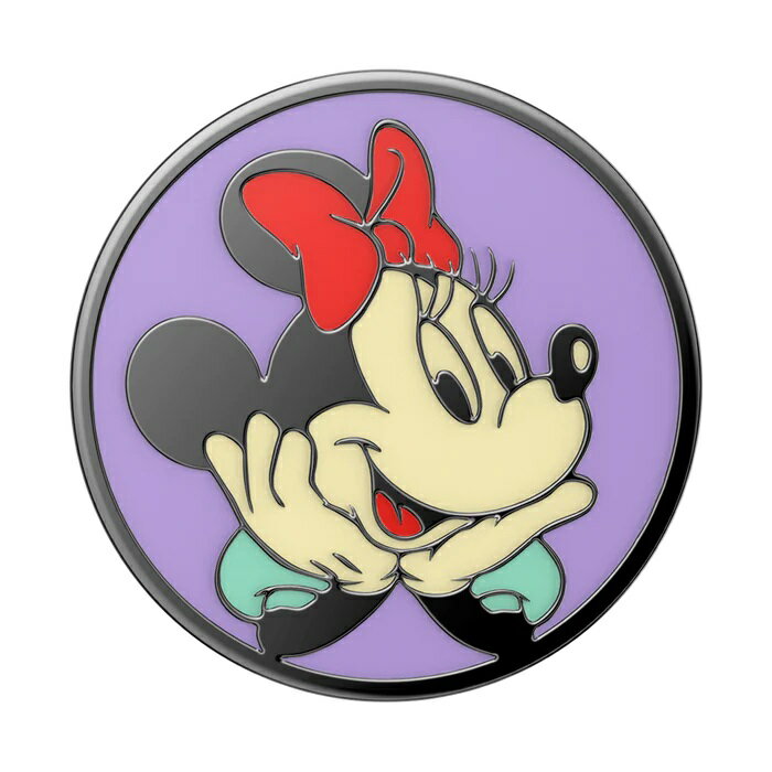 PopSockets スマホグリップ ディズニー 80年代 ミニー エナメル ポップグリップ Enamel 80s Minnie 112542