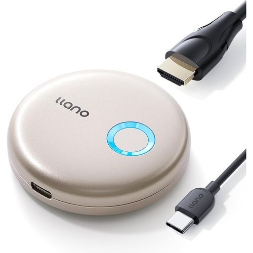 llano｜エルラノ ワイヤレスHDMI 無線 受信機（プラグ＆プレイ　ベージュ） T1
