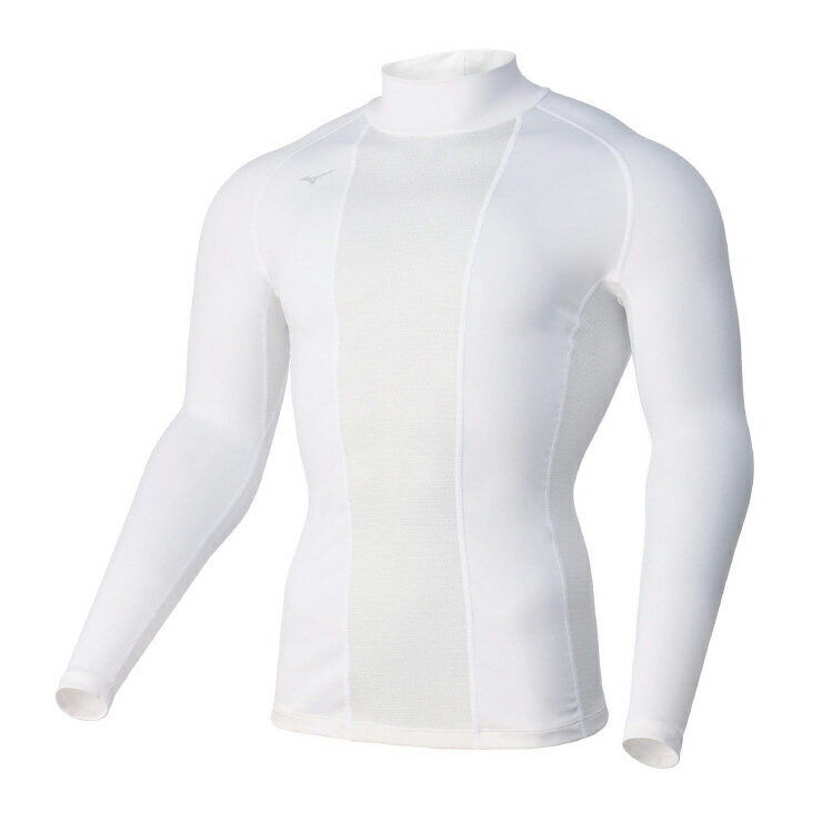 ミズノ メンズ ソーラーカットスーパークールII ハイネック（ホワイト・サイズ：M） E2MJA00101M MIZUNO