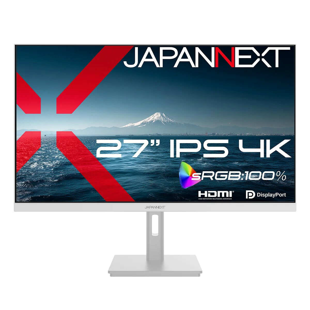 JAPANNEXT 液晶ディスプレイ(27型/IPS/4K 3840 × 2160/60Hz/8ms) JN-IPS2709U-W