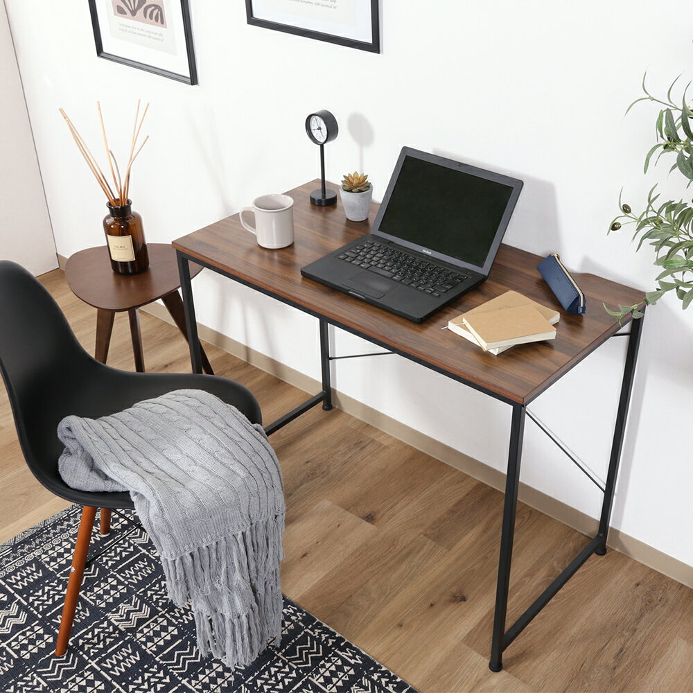 不二貿易 ワークデスク ルカ (ブラウン) 73608 [73608フジボウエキ]