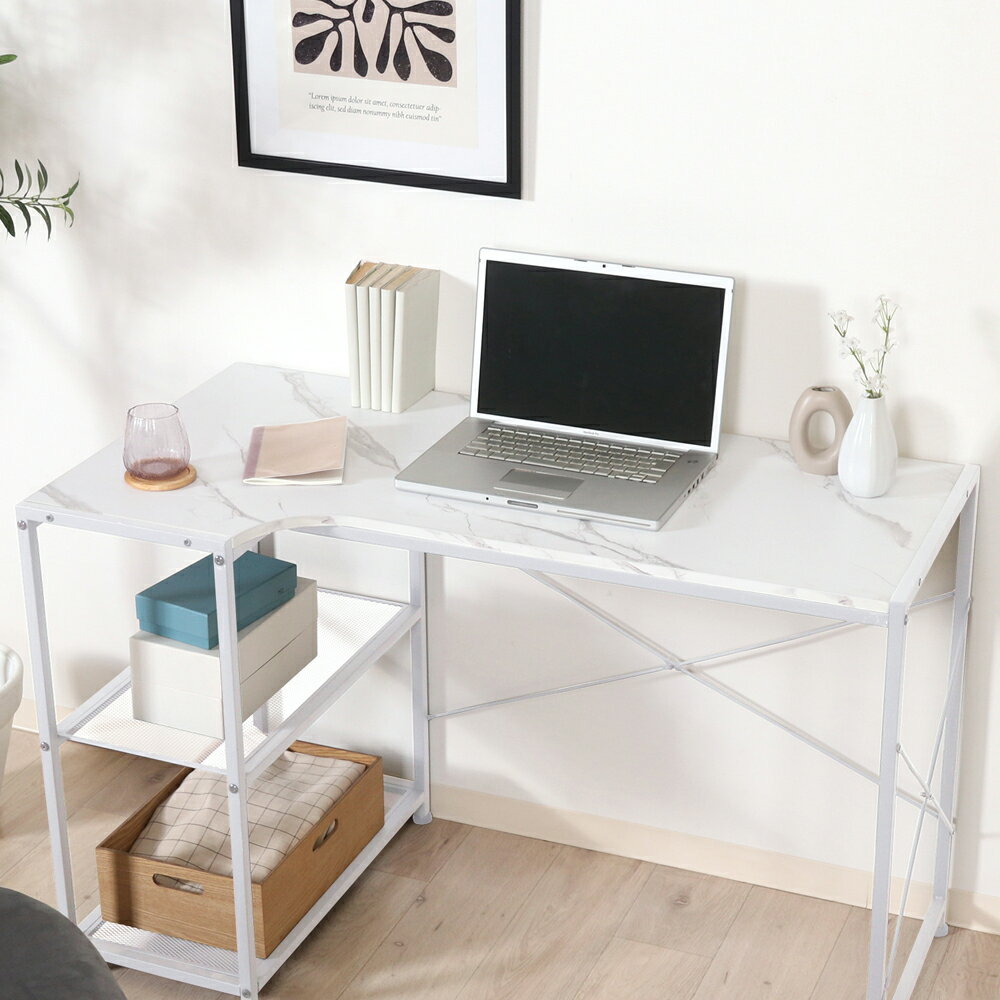 不二貿易 左右組み換えコーナーデスク ルカ (大理石) 73616(フジボウエキ) [73616フジボウエキ]