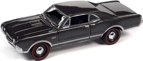 JOHNNY LIGHTNING 1/64　1967 オールズモビル 442 アンティークピューター【JLSP289B】 ミニカー