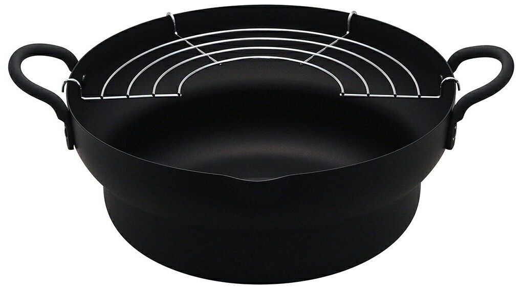 MGTE24 匠JAPAN 鉄天ぷら鍋段付 24cm マグマプレート [MGTE24]