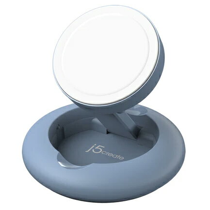 ジェイファイブクリエイト MagSafe対応 15W Wireless Charging Stand(ブルー) j5create JUPW1107CNP