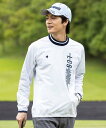 QGMWJK02-WH00-M ルコック メンズ 長袖プルオーバー(ホワイト・サイズ：M) le coq sportif golf ストレッチフォーサー