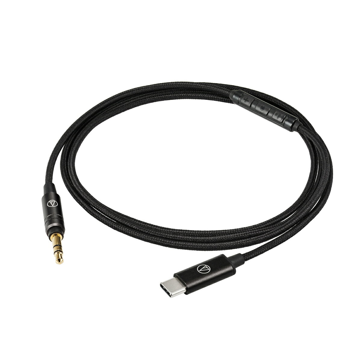 オーディオテクニカ ヘッドホン用着脱ケーブル（1.2m）【3.5mmステレオミニ⇔USB Type-C】 AT-HC3C/1.2 audio-technica