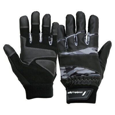 おたふく手袋 MF+PU手袋（ブラック×カモフラ・サイズ：L） K-84-BCF-L