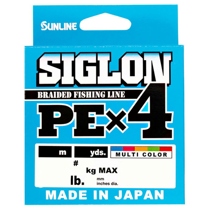 シグロン PE 4 マルチカラー 300m 2ゴウ 35lb サンライン シグロン PE 4 マルチカラー 300m 2号 35lb SUNLINE SIGLON PEライン