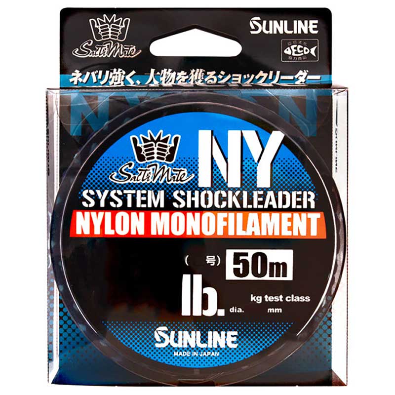 ソルティメイト システムショックリーダーナイロン ナチュラルクリア 50m(20ゴウ/90lb) サンライン ソルティメイト システムショックリーダーナイロン ナチュラルクリア 50m(20号/90lb) SUNLINE ナイロンリーダー