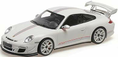 ミニチャンプス 1/18 ポルシェ 911 GT3 RS 4.0 2011 ホワイト【155062221】 ミニカー