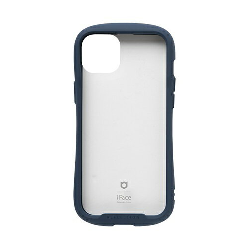 Hamee iPhone 15 Plus用 強化ガラスケース iFace Reflection（ネイビー） 41-959237