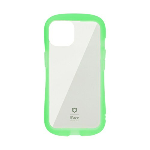 Hamee iPhone 15用 強化ガラスケース iFace Reflection Neo（クリアグリーン） 41-...