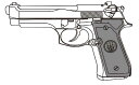 マルシン マルシン工業 M92FS ブリガーディア ブラックABS 組立キット モデルガン