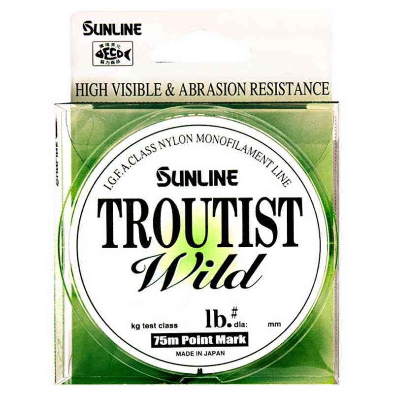 トラウティストワイルド スーパーマットグリーン 150m(1.5ゴウ/6lb) サンライン トラウティストワイルド スーパーマットグリーン 150m(1.5号/6lb) SUNLINE ナイロンライン