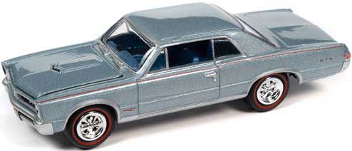 JOHNNY LIGHTNING 1/64　1965 ポンティアック GTO ブルーミストスレート ミニカー