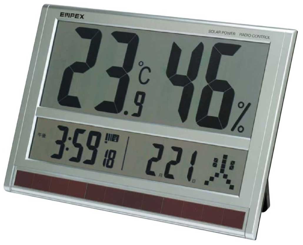 TD-8170 エンペックス ジャンボソーラー温湿度計（温度・湿度計） EMPEX [TD8170]