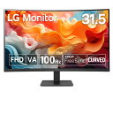 LG [31.5^ Ȗʌ^ LG Monitor / VA / 100Hz / NTSC 72 / RgXg3000F1/ AMD FreeSync / D-SubEHDMIΉΉ /DAS Mode / u[CgEጸ@\/[J[ۏ3N] 32MR50C-B