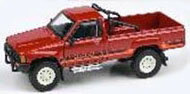 PARA64 1/64 トヨタ ハイラックス 1984 シングルキャブ レッド LHD【PA-55524】 ミニカー