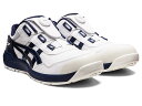 アシックス ウィンジョブ CP209 BOA ホワイト×ピーコート 23.5cm 1271A029.102-23.5 ASICS WINJOB 作業靴