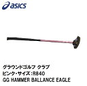 3283A217-700-R840 アシックス グラウンドゴルフ クラブ（ピンク・サイズ：R840） GG HAMMER BALLANCE EAGLE