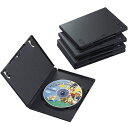 エレコム DVDトールケース、1枚収納、5個入(ブラック) CCD-DVD02BK