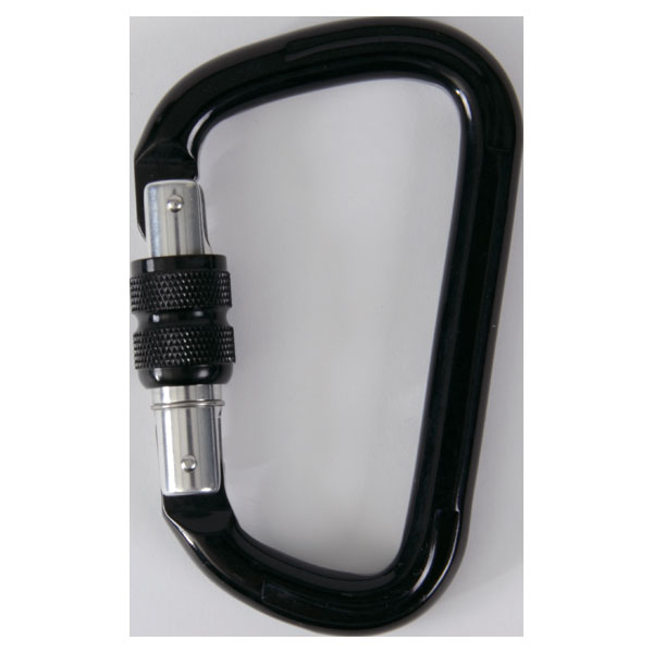 トラスコ中山 ネジロック付カラビナ 線径8mm×79mm ブラック TKNNL880BK TRUSCO