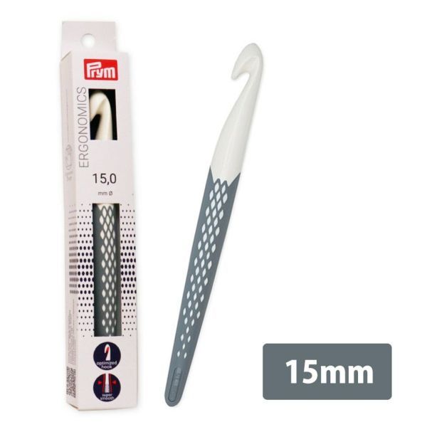 Prym エルゴノミック かぎ針(グレー) PRM218494